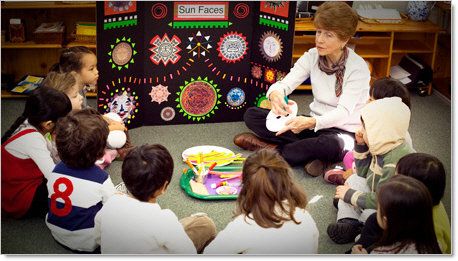 learning about the sun during montesori prek